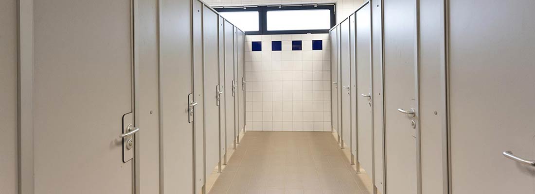 WC-Trennwand aus HPL - NA 10