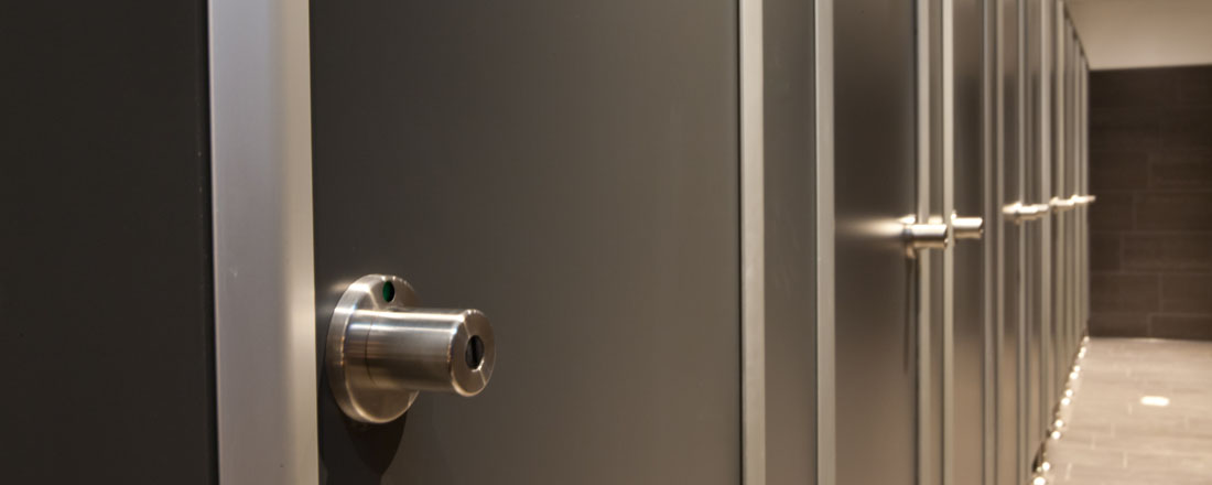 WC-Trennwand aus HPL - NA 13